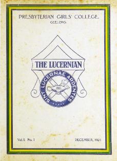 'Lucernian' Cover, 1921